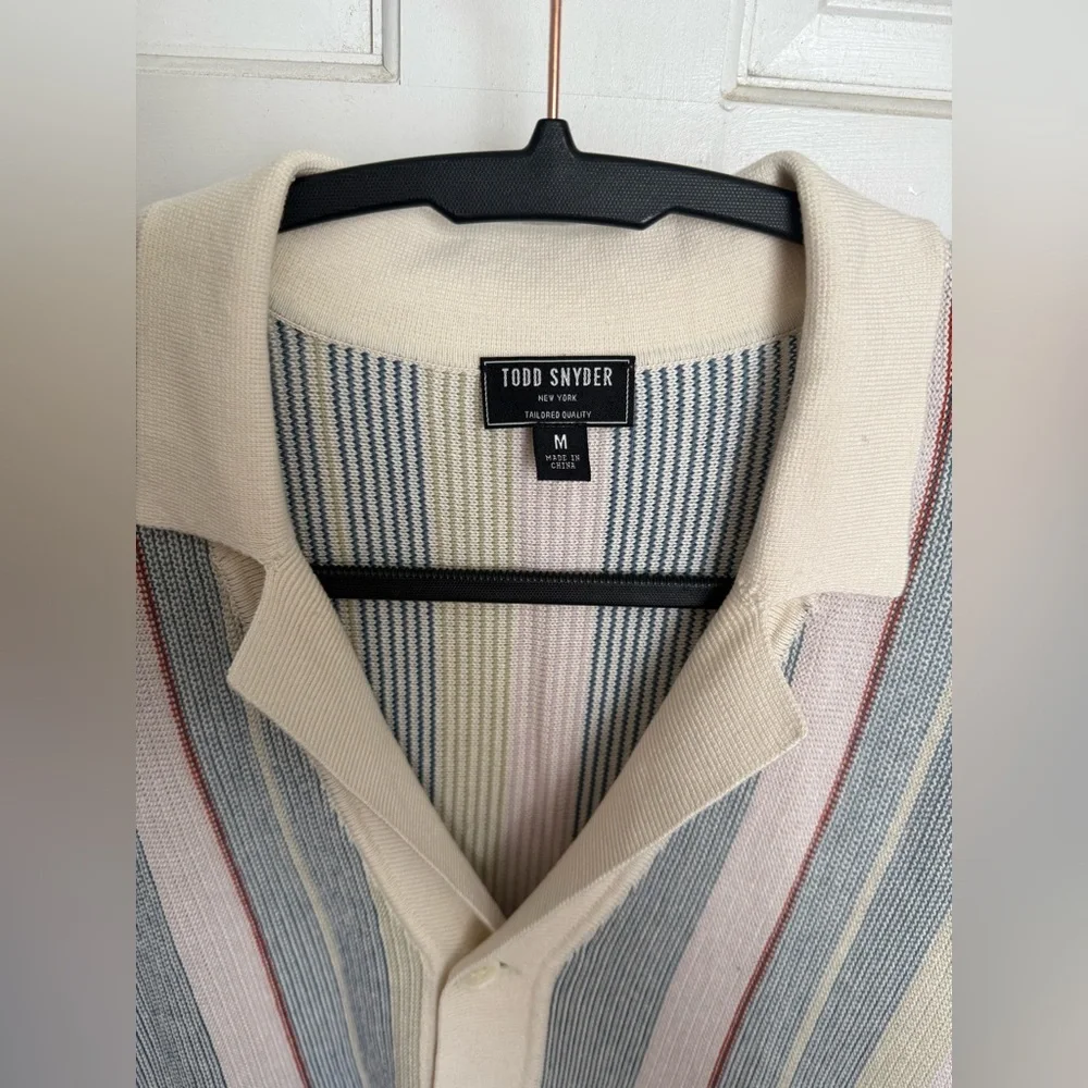 Todd Snyder cotton silk sweater polo - Picture 2 of 3